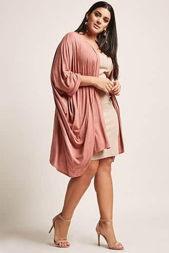 Forever21 Plus Size Stripe Open-front Cardigan