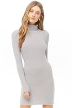 Forever21 Brushed Knit Turtleneck Sweater Dress