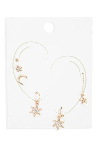Forever21 Assorted Star & Moon Earring Set