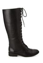 Forever21 Lace-up Knee-high Boots