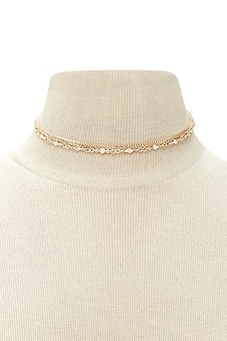 Forever21 Assorted Chain Layer Choker