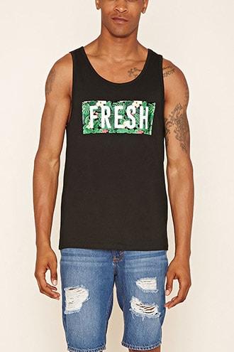 Forever21 Tropical Fresh Graphic Tank