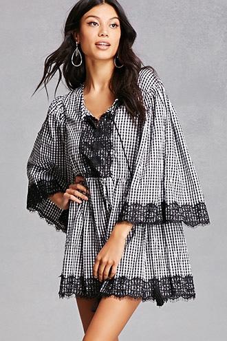 Forever21 Velzera Gingham Plaid Tunic