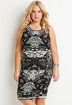 Forever21 Plus Abstract Pattern Sweater Dress