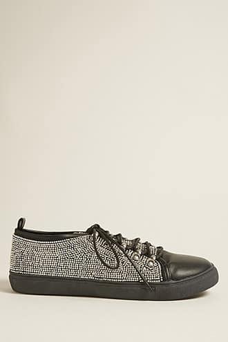 Forever21 Rhinestone Metallic Low-top Sneakers