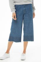 Forever21 Frayed Chambray Culottes