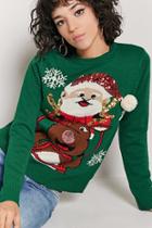 Forever21 Reindeer & Santa Graphic Sweater