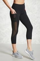 Forever21 Active Sheer Panel Leggings