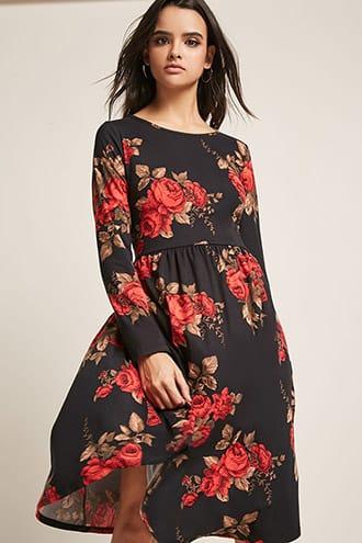 Forever21 Floral Knit Dress