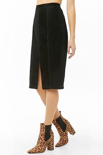 Forever21 Faux Nubuck Pencil Skirt