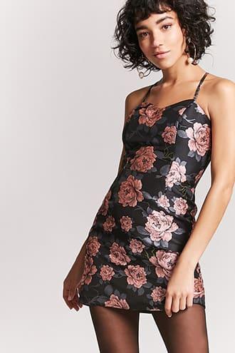 Forever21 Floral Sweetheart Dress