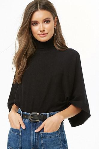 Forever21 Dolman-sleeve Turtleneck Sweater