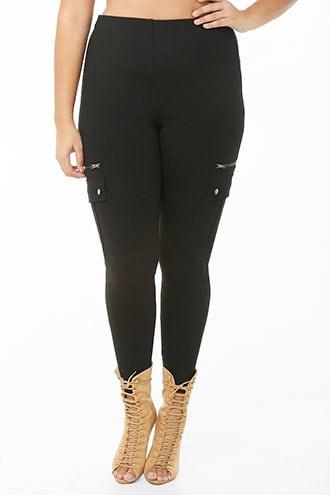 Forever21 Plus Size Cargo Leggings