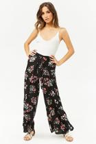 Forever21 Floral Wrap-front Pants