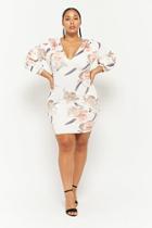 Forever21 Plus Size Floral Scuba Knit Mini Dress