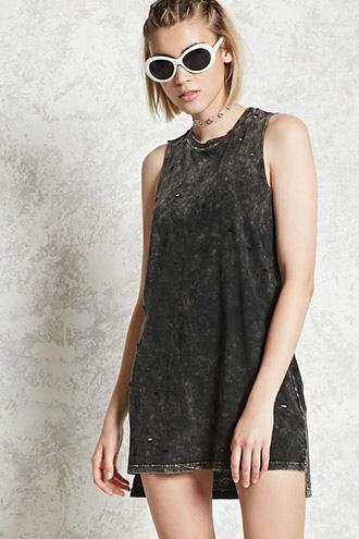 Forever21 Distressed Muscle Tee Dress