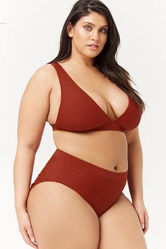 Forever21 Plus Size High-rise Bikini Bottoms