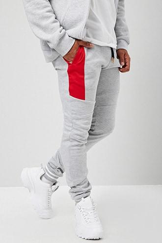 Forever21 Colorblock Knit Joggers