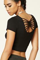 Forever21 Strappy-back Crop Top