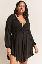 Forever21 Plus Size Plunging Surplice Dress