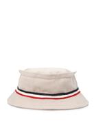 21 Men Men's  Khaki Varsity-striped Bucket Hat