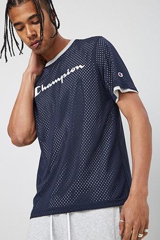 Forever21 Champion Mesh Contrast Top