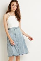 Love21 Mineral Wash A-line Skirt
