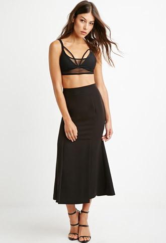Forever21 Fluted Midi Skirt