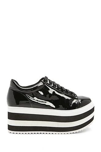 Forever21 Metallic Platform Sneakers