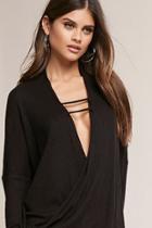 Forever21 Waffle Knit Strappy Surplice Top