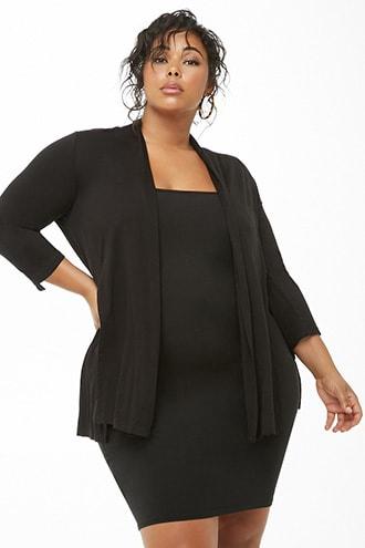 Forever21 Plus Size Side-slit Cardigan