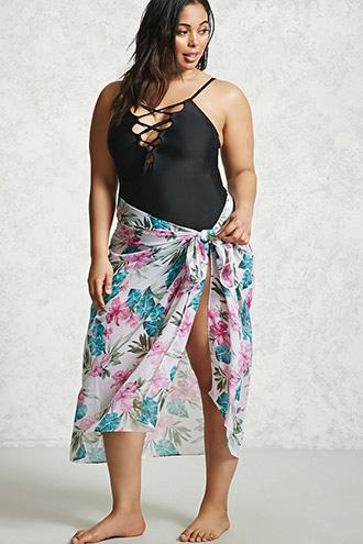 Forever21 Plus Size Swim Cover-up Sarong