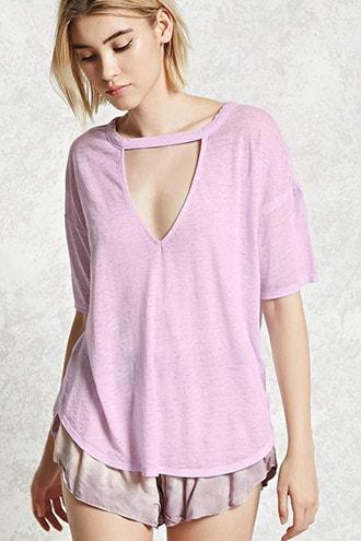 Forever21 Contemporary Choker Tee