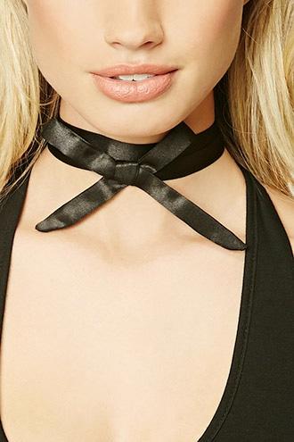 Forever21 Satin Bow Choker