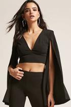 Forever21 Cape-sleeve Crop Top