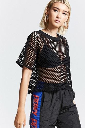 Forever21 Open-mesh Top