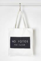 Forever21 No Fotos Graphic Canvas Tote