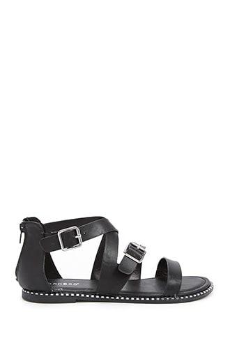 Forever21 Crisscross Buckle-strap Sandals