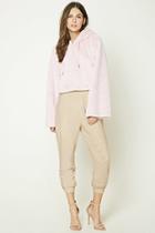 Forever21 Women's  Beige French Terry Sweatpants