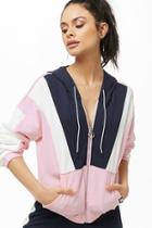 Forever21 Juicy Couture Colorblock Zip-up Hoodie