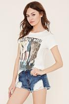 Forever21 Women's  Rock Graphic Tee