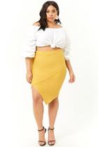 Forever21 Plus Size Asymmetric Mini Skirt