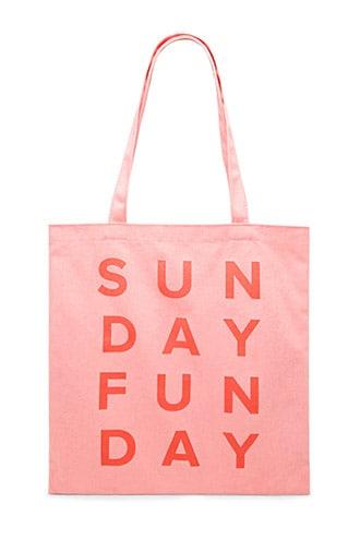 Forever21 Sunday Funday Canvas Tote
