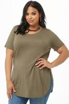Forever21 Plus Size Longline High-low Tee