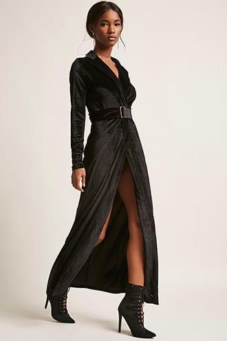 Forever21 Velvet Duster Jacket
