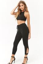 Forever21 Sheeny Knit Drawstring Pants