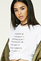 Forever21 Days Of The Week Graphic Tee