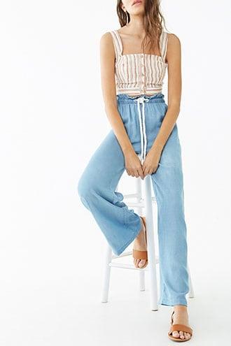 Forever21 Chambray Drawstring Pants
