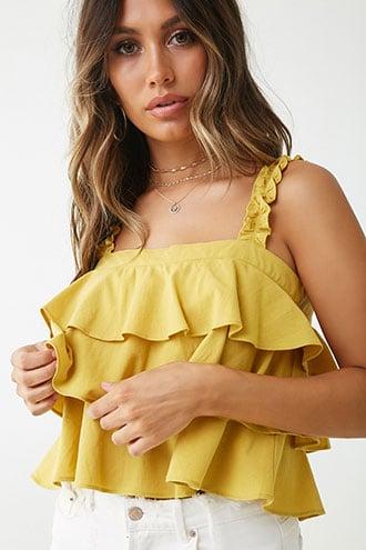 Forever21 Ruffled Tiered Cami