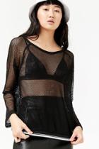 Forever21 Mesh Cutout Top